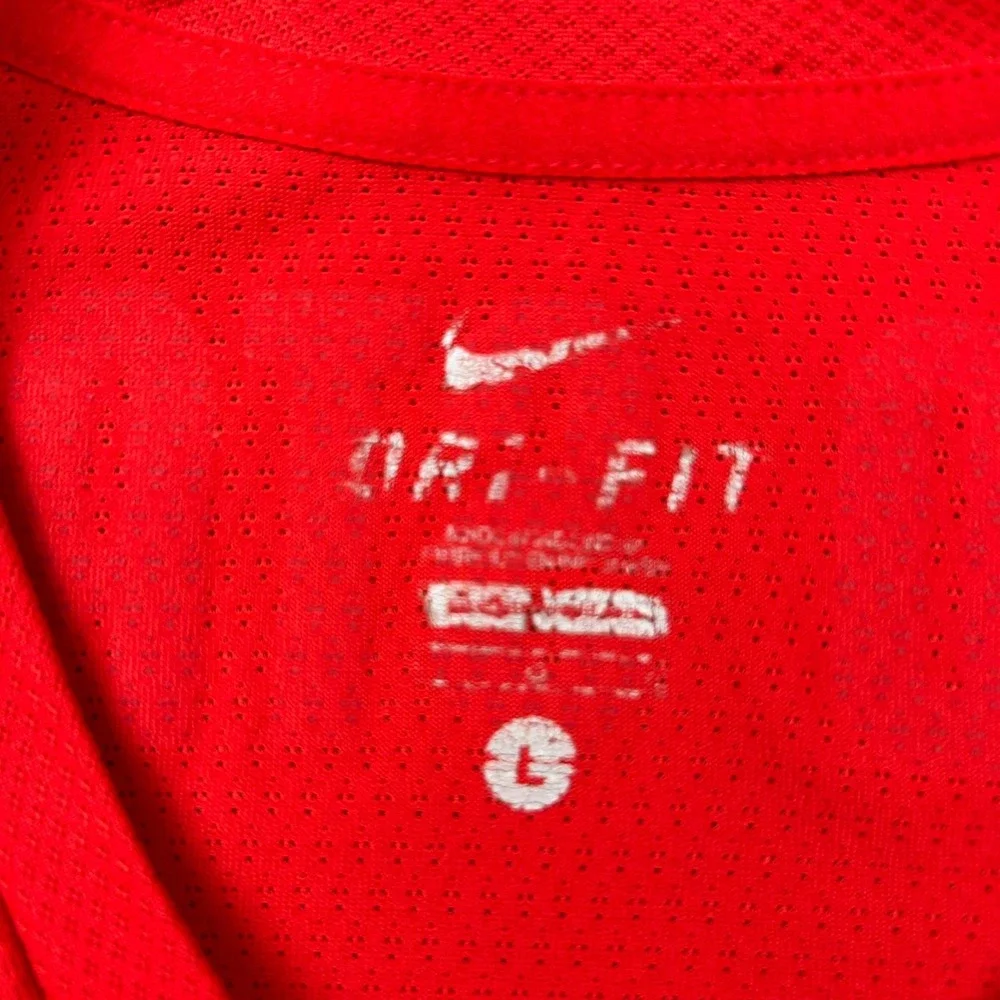 Ohio State Nike Elite‎ Dri Fit Mens Large Red Long Sleeve Shirt